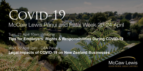 Covid 19 Panui and Patai Week 20 24 April Email Header